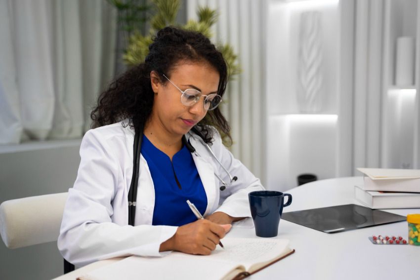 prise de note médecin et professionnel de santé